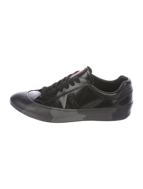 Prada Sport Leather Sneakers Black
