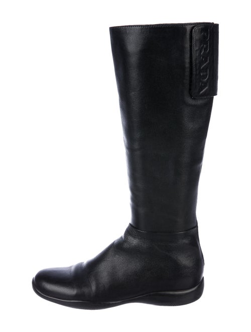 Prada Sport Leather Boots Black