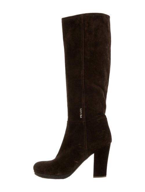 Prada Sport Suede Boots Brown