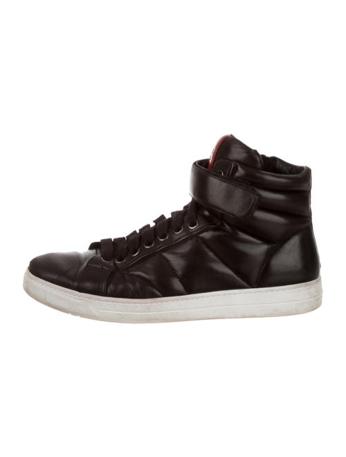 Prada Sport Leather Sneakers Black