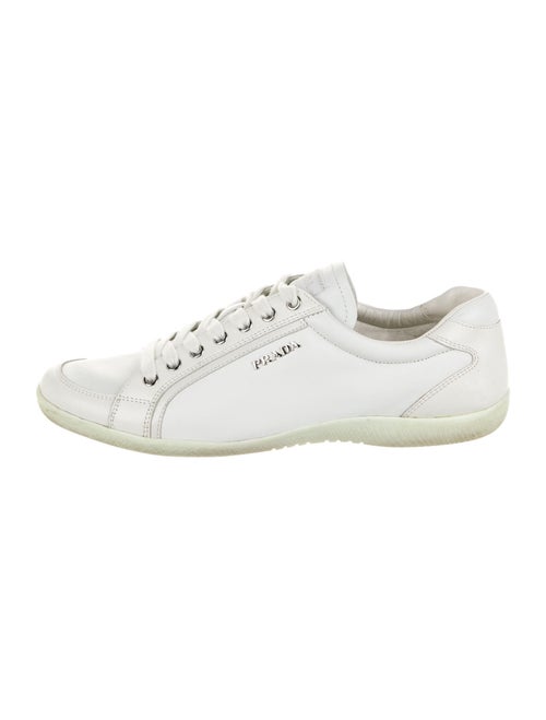 Prada Sport Leather Sneakers White