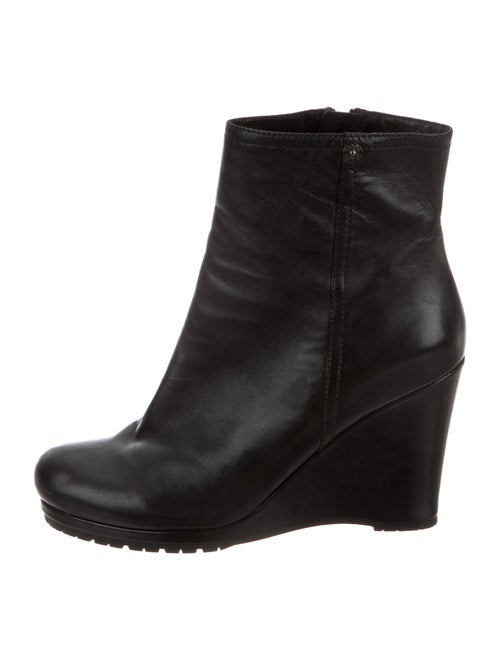 Prada Sport Leather Boots Black