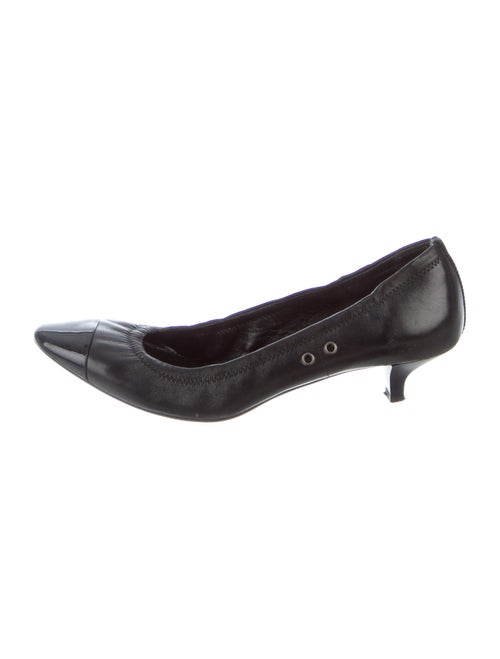 Prada Sport Leather Pumps Black