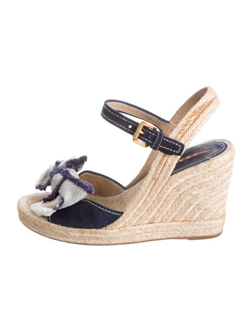 Prada Sport Suede Espadrilles Blue