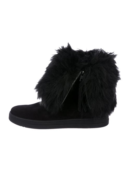 Prada Sport Suede Boots Black