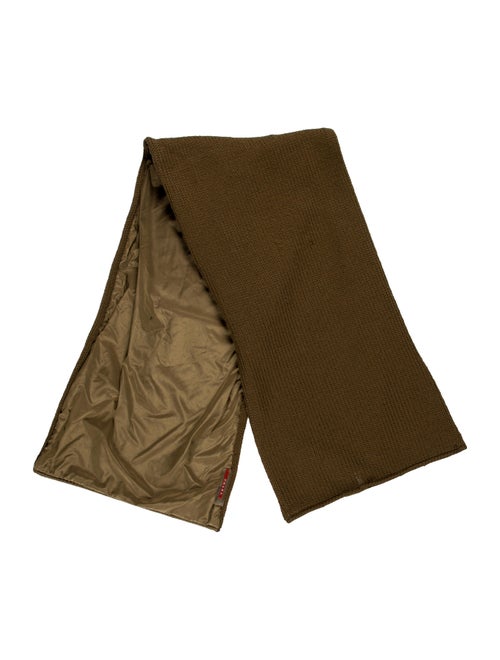Prada Sport Knit Rectangle Scarf Brown