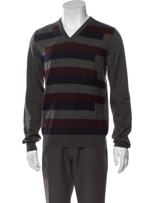 Prada Sport Wool Striped Pullover Wool