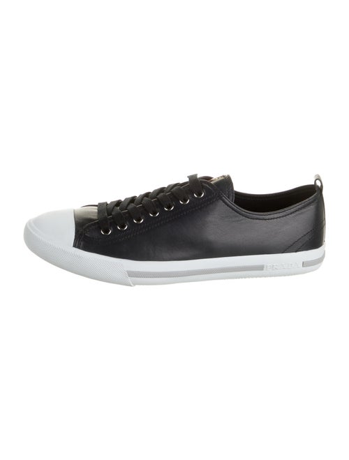 Prada Sport Leather Sneakers Black