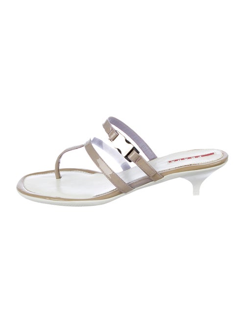 Prada Sport Patent Leather Sandals