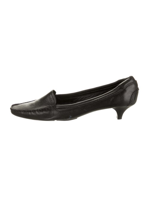 Prada Sport Leather Pumps Black