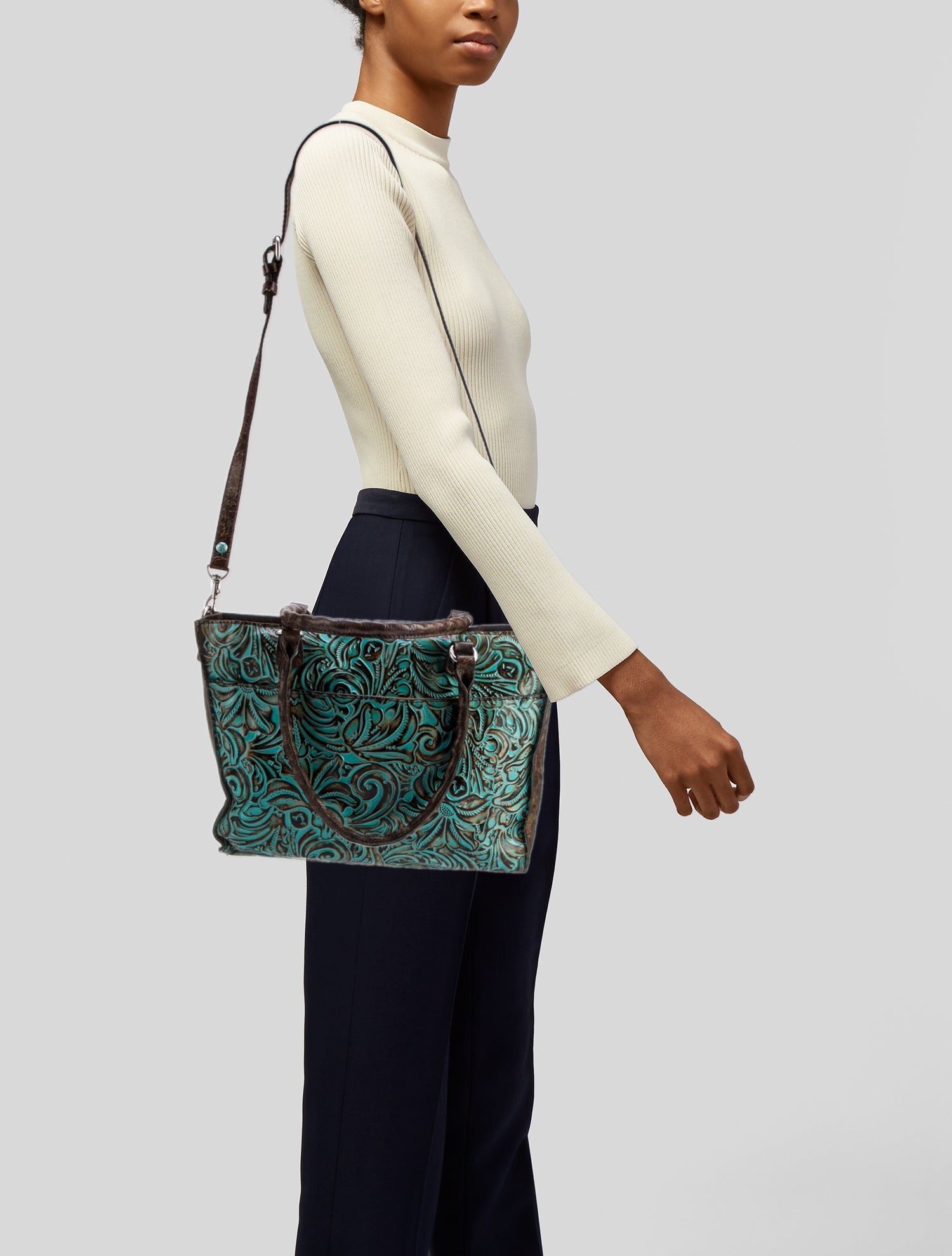 Patricia Nash Leather Shoulder Bag