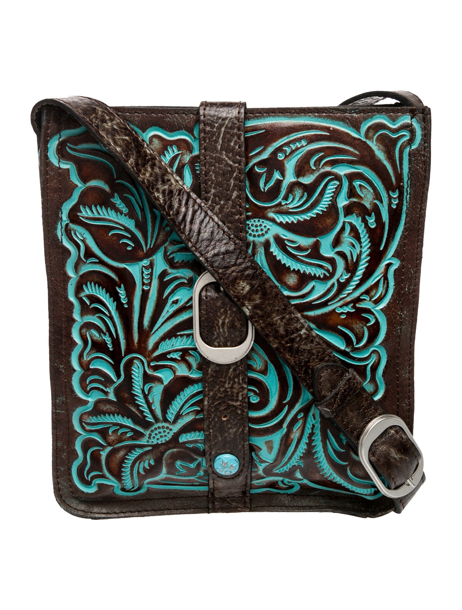 Patricia Nash Leather Messenger Bag