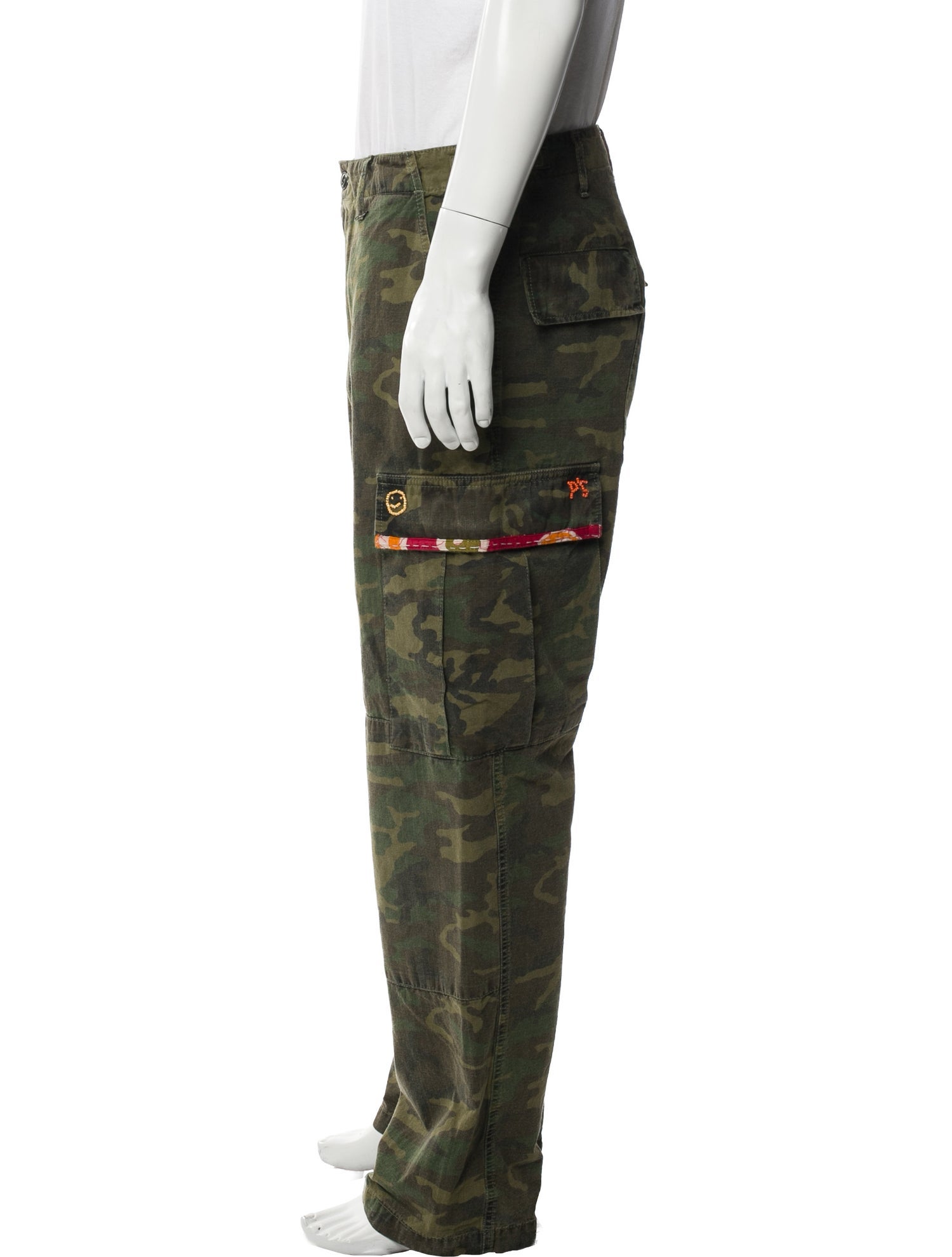 PRESIDENT'S Camouflage Print Cargo Pants