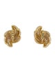 Kurt Wayne Vintage 18K 7.52ctw Diamond Swirl Clip-On Earrings