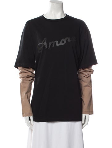 PRISCAVera Tops Graphic Print Crew Neck Sweatshirt XS