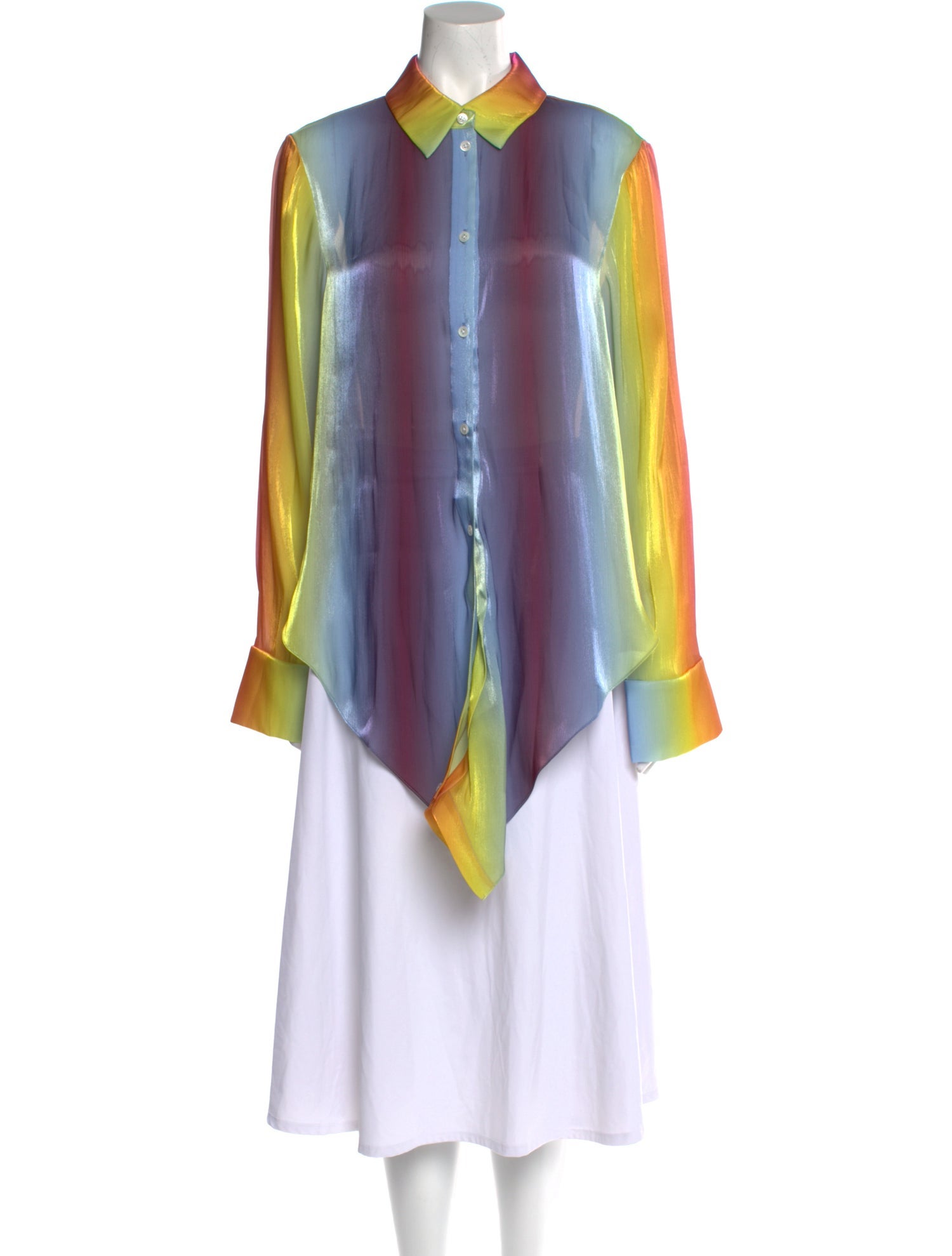 PRISCAVera Tie-Dye Print Long Sleeve Tunic