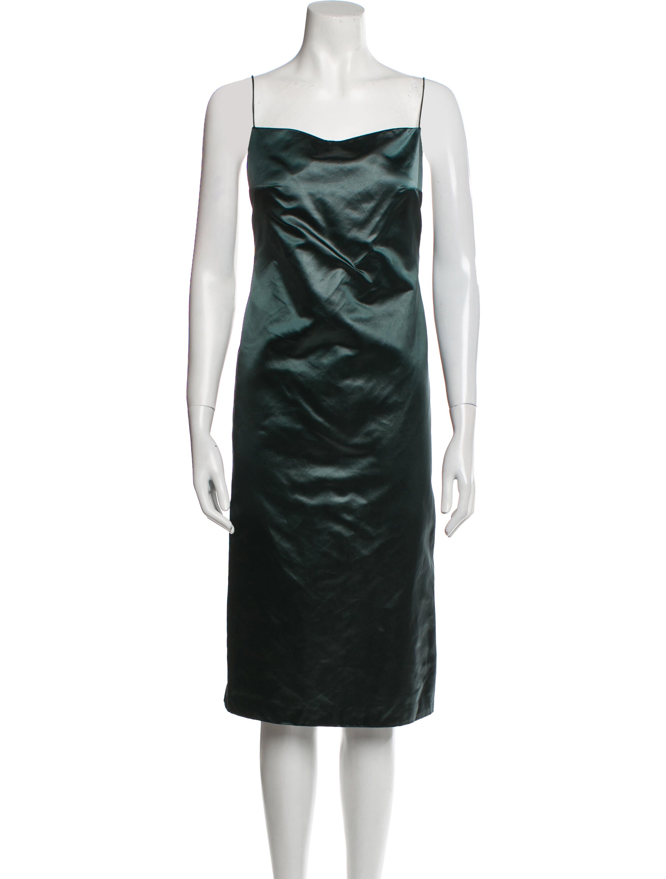 PRISCAVera Square Neckline Knee-Length Dress