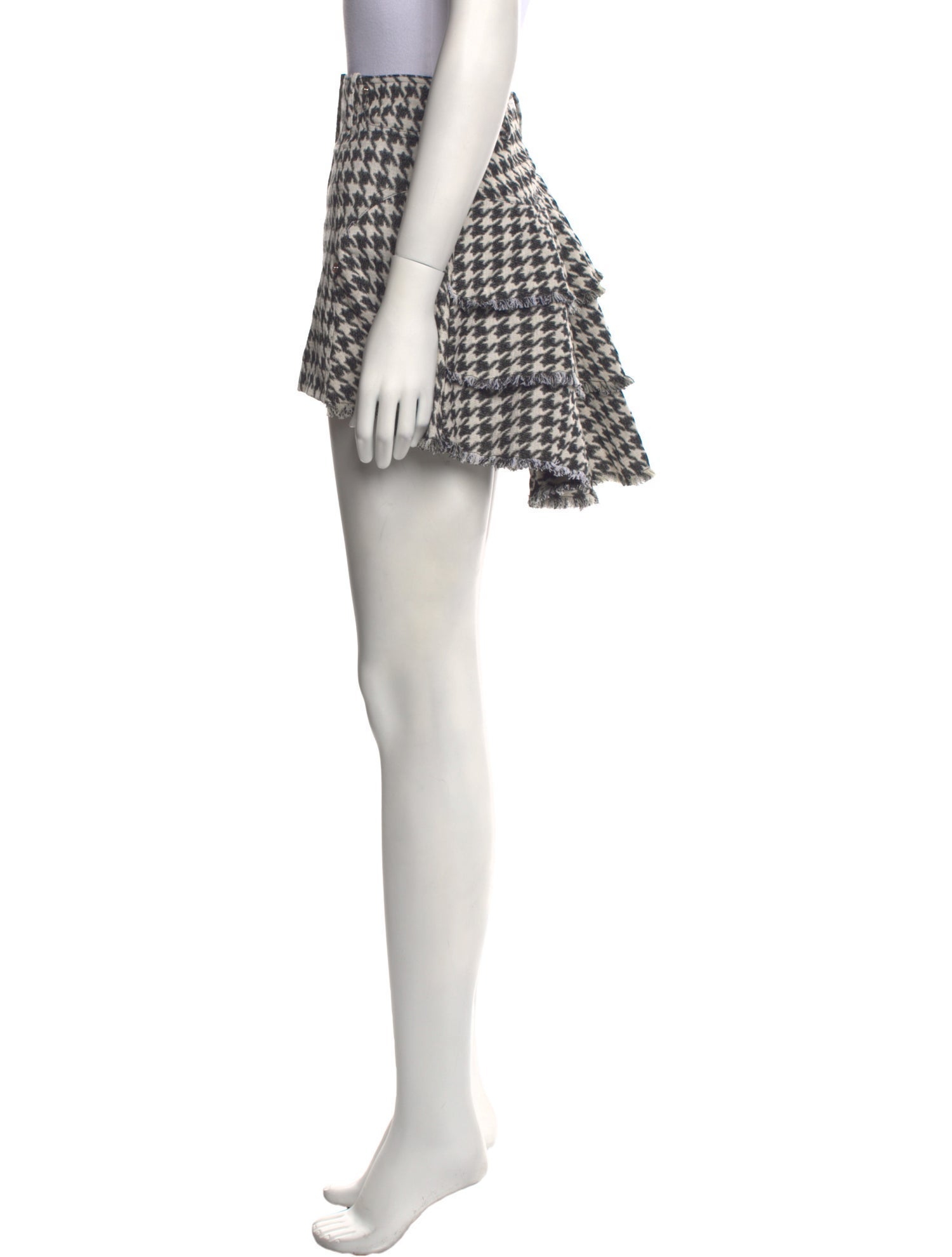 PRISCAVera Houndstooth Print Mini Skirt w/ Tags