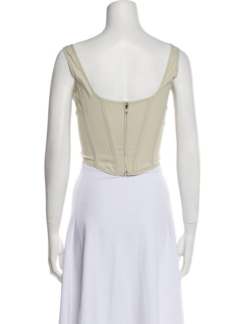 PRISCAVera Square Neckline Sleeveless Crop Top