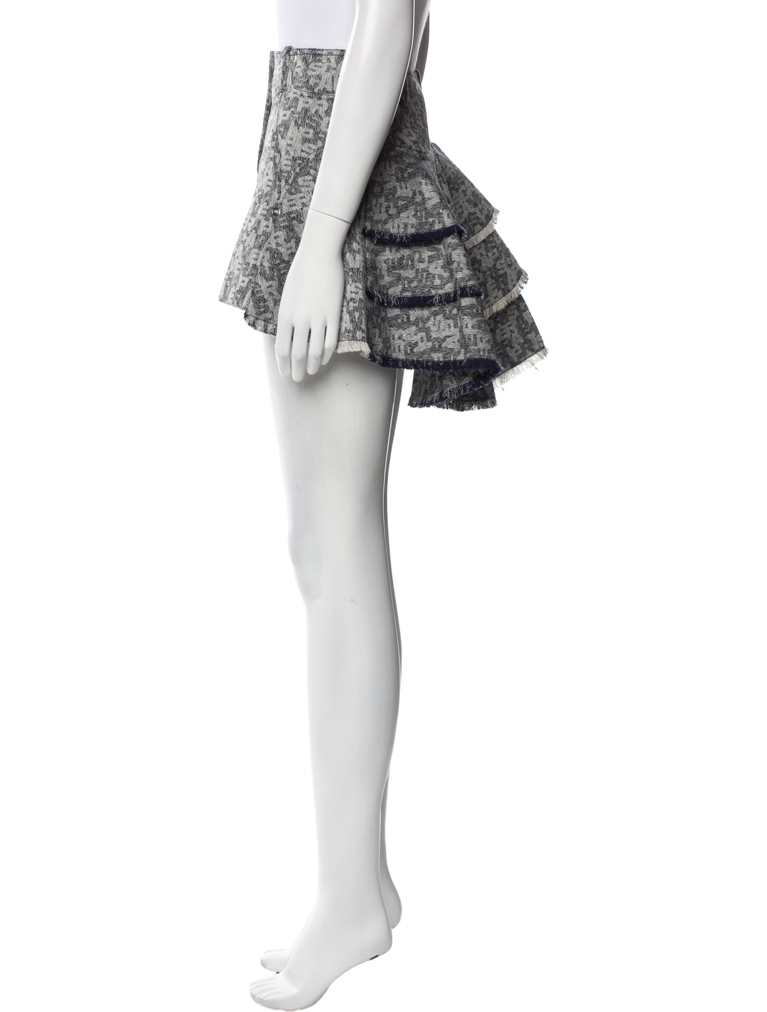 PRISCAVera Printed Mini Skirt