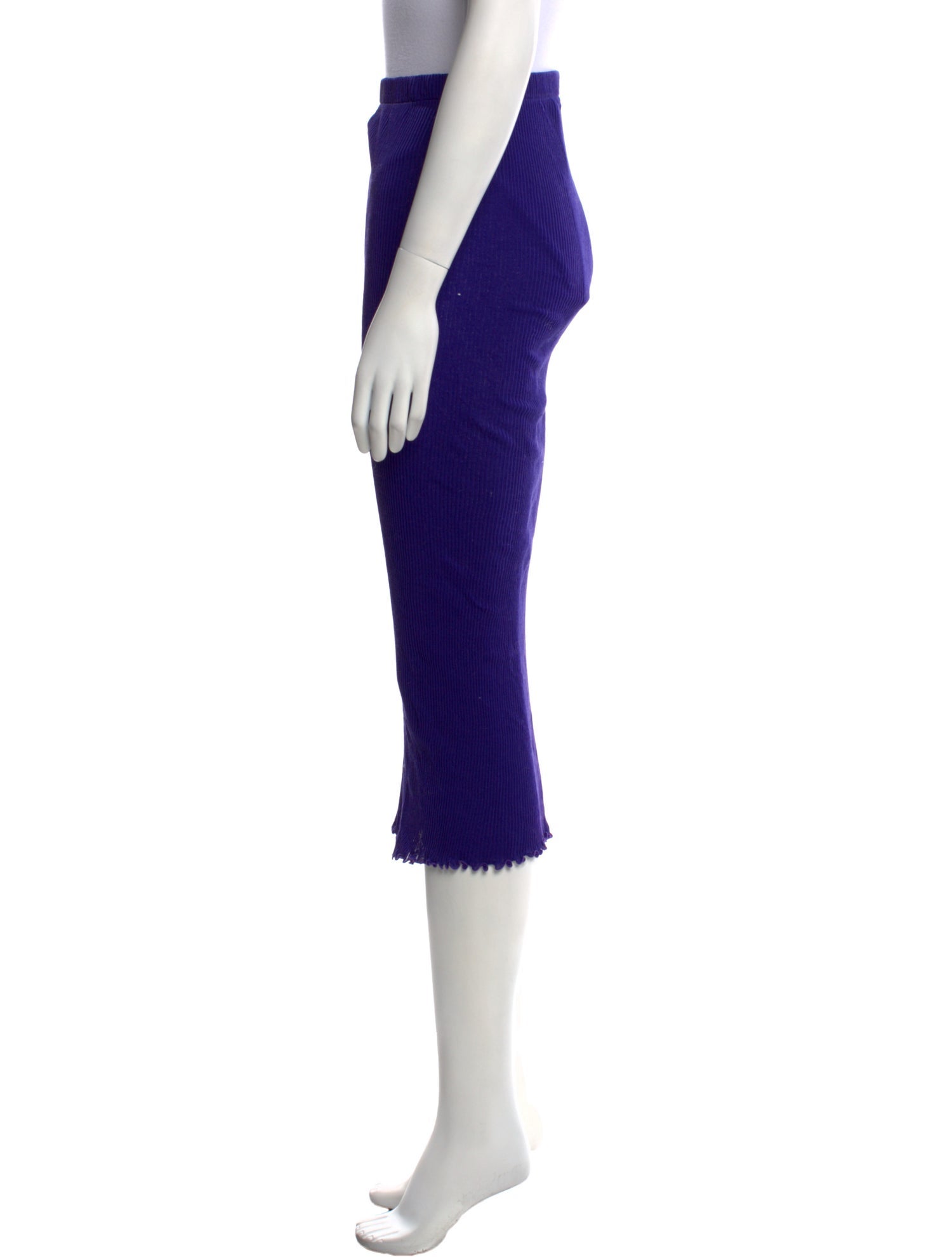 PRISCAVera Pleated Accents Midi Length Skirt