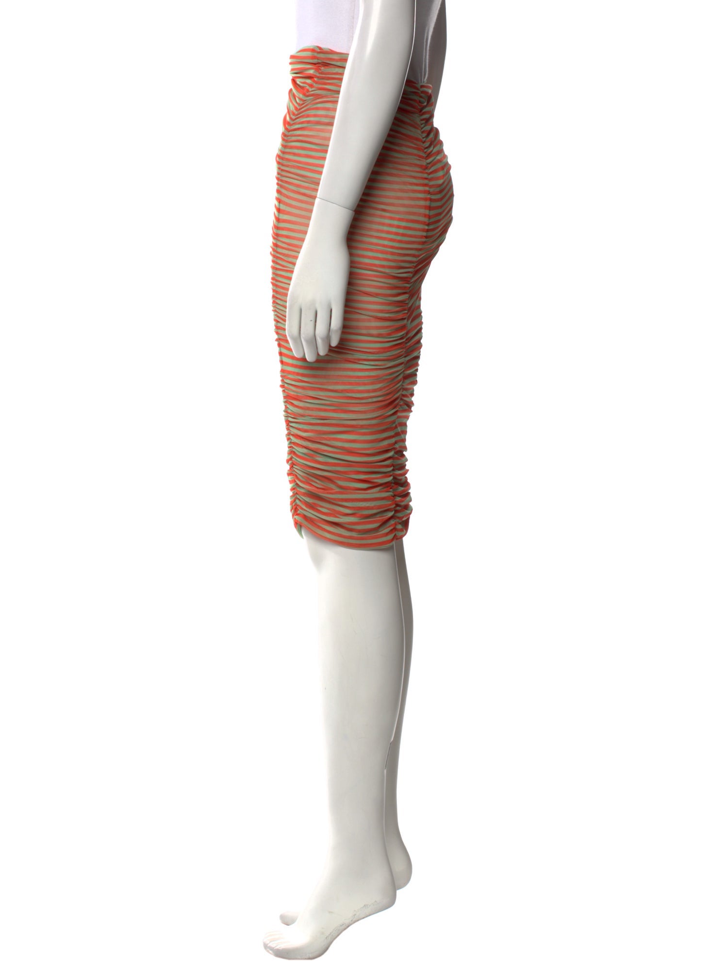 PRISCAVera Striped Knee-Length Skirt