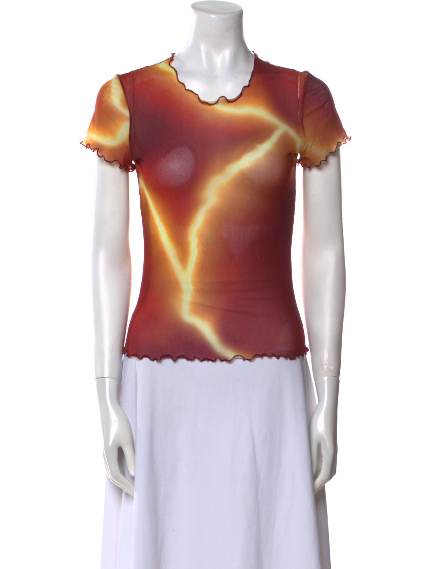 PRISCAVera Tie-Dye Print Crew Neck T-Shirt