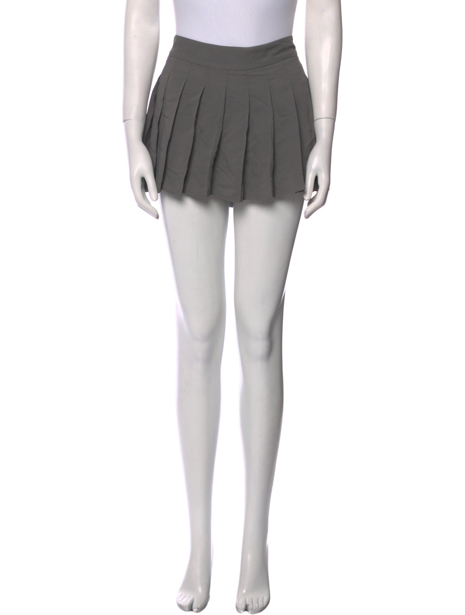 PRISCAVera Pleated Accents Mini Skirt