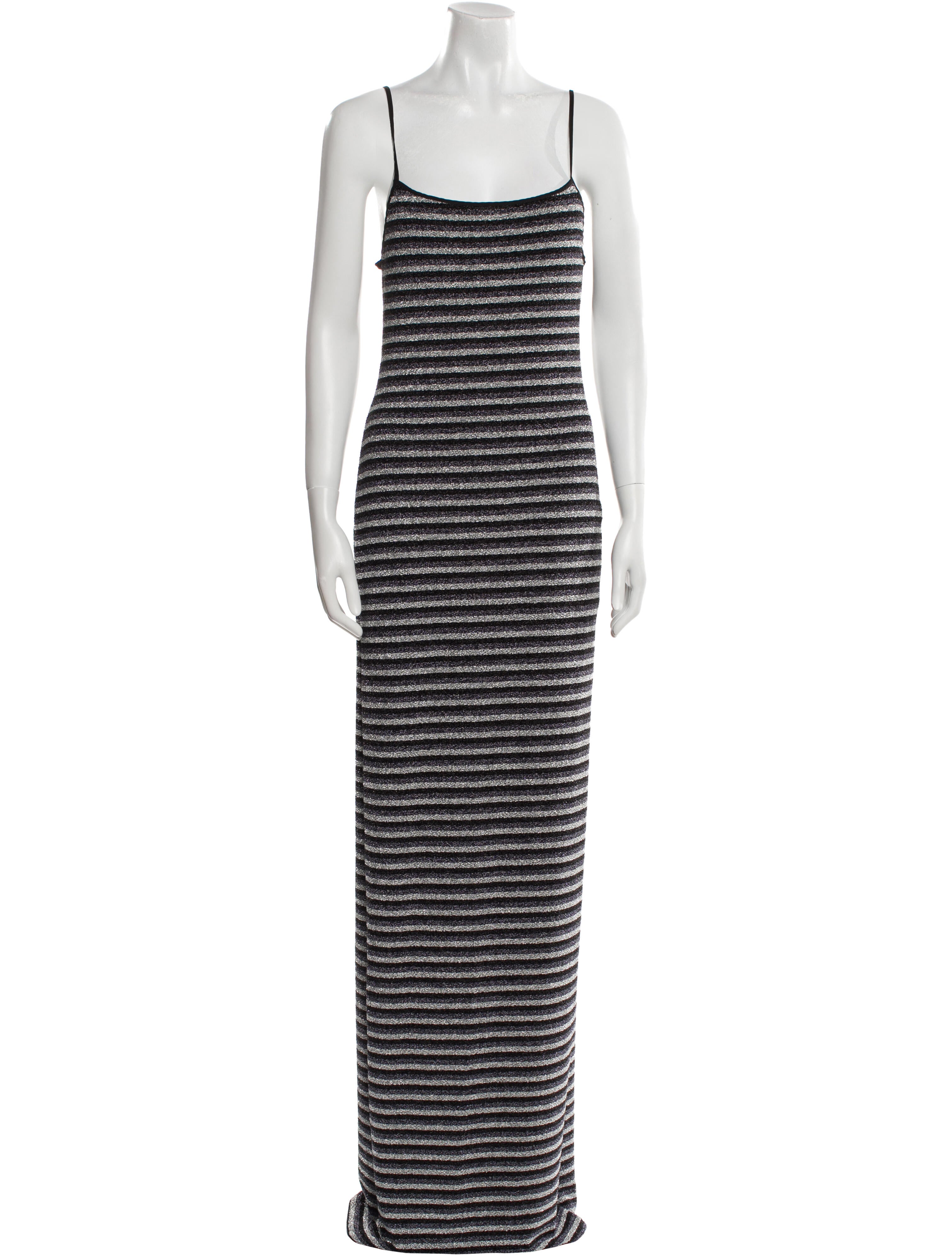 PRISCAVera Striped Long Dress w/ Tags