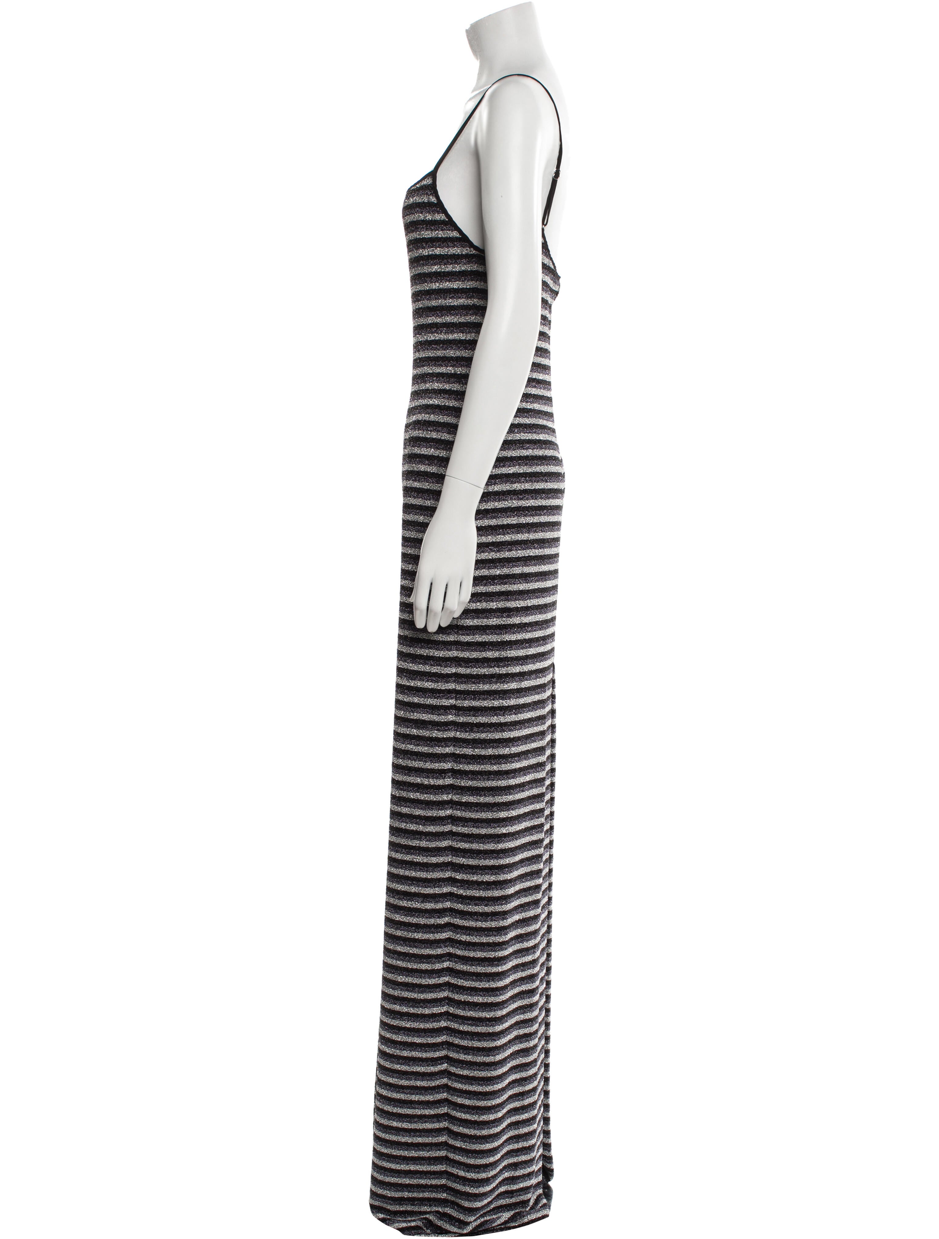 PRISCAVera Striped Long Dress w/ Tags