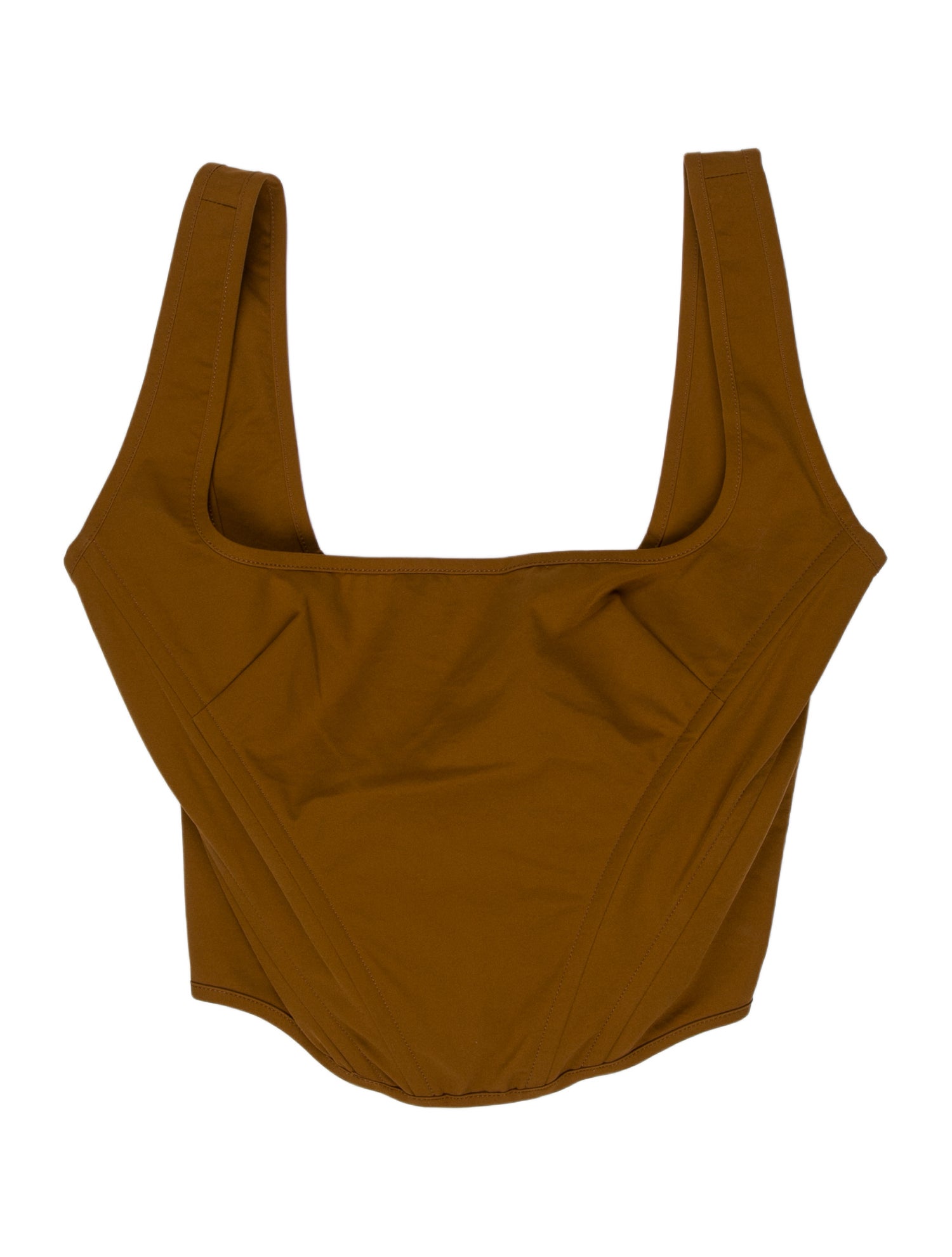 PRISCAVera Square Neckline Sleeveless Crop Top