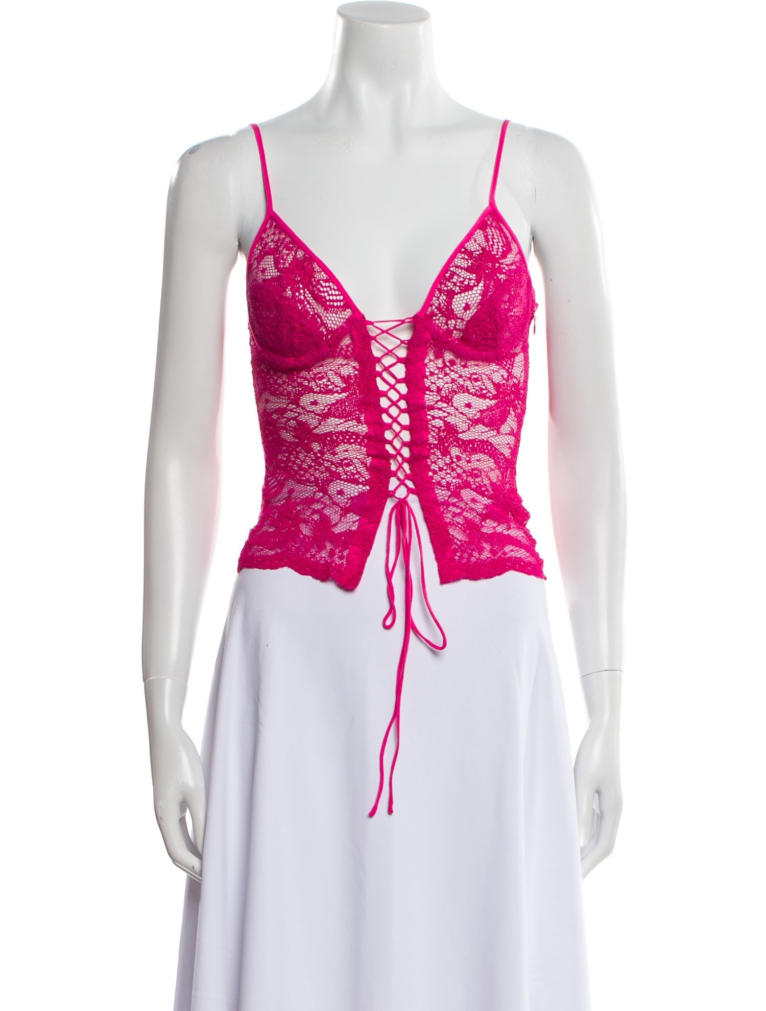 PRISCAVera V-Neck Sleeveless Crop Top w/ Tags