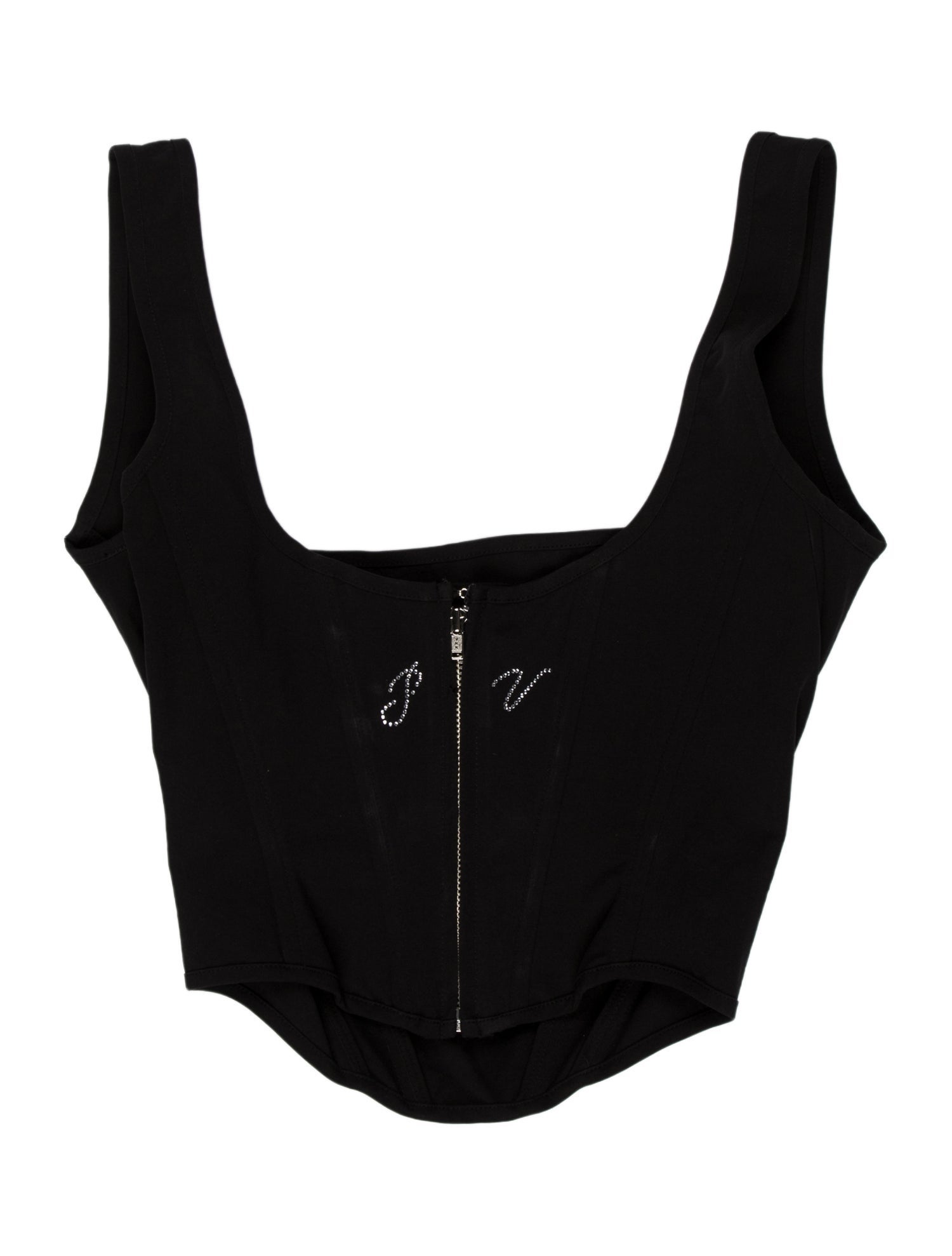 PRISCAVera Square Neckline Sleeveless Crop Top w/ Tags