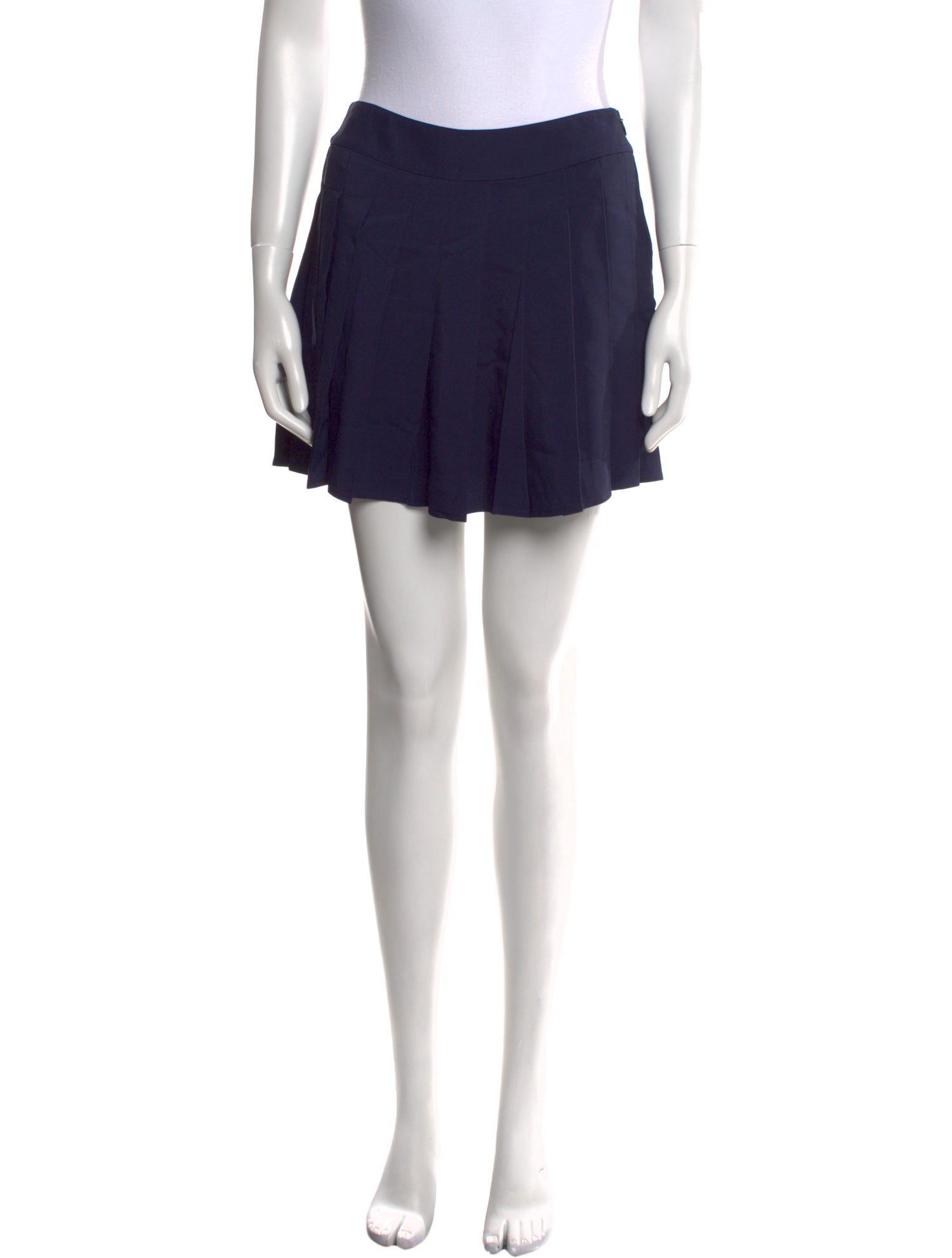 PRISCAVera Pleated Accents Mini Skirt