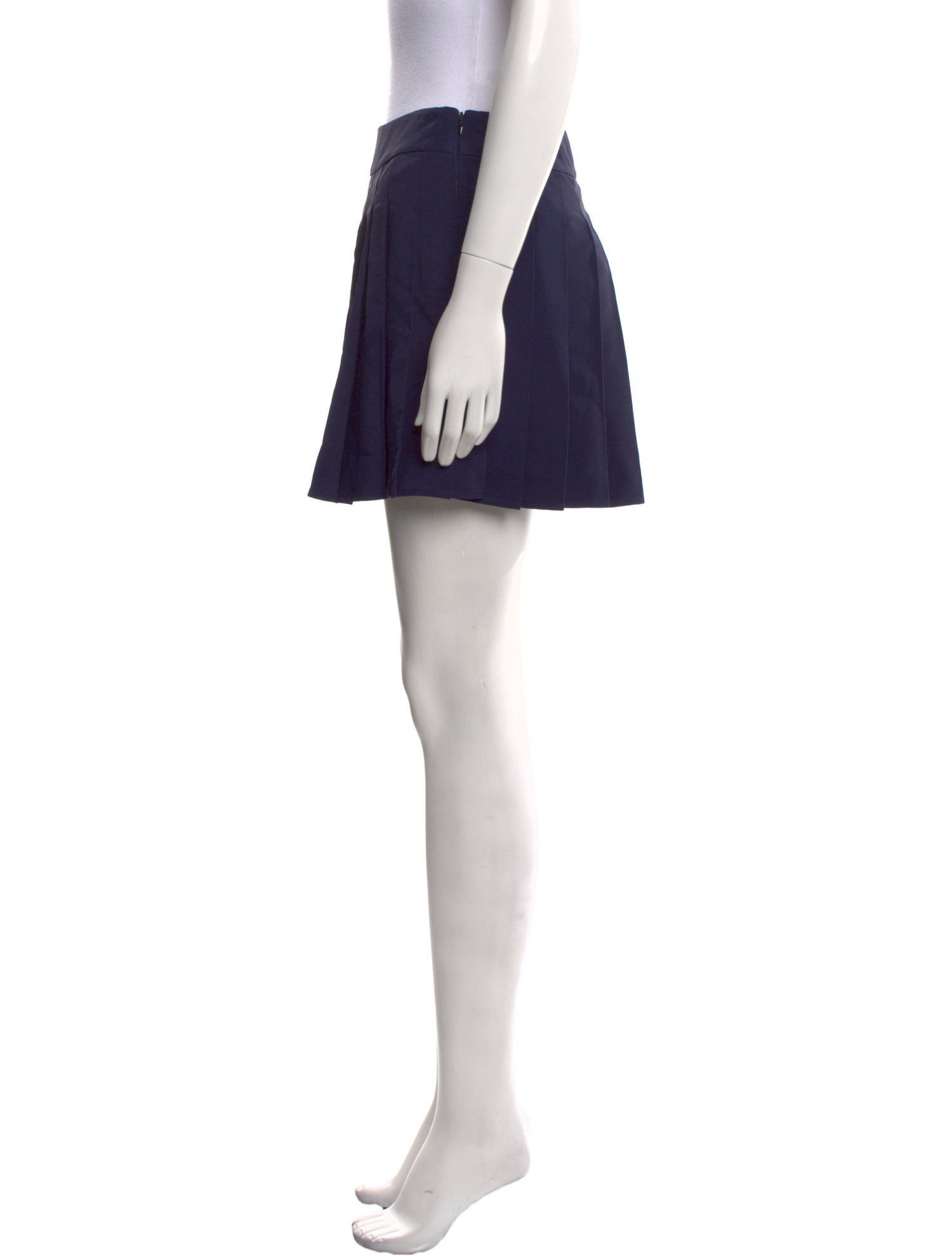 PRISCAVera Pleated Accents Mini Skirt