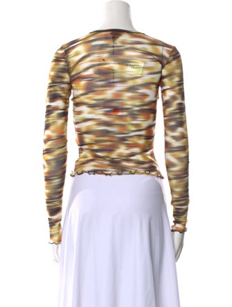 PRISCAVera Tie-Dye Print Crew Neck Top