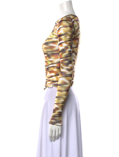 PRISCAVera Tie-Dye Print Crew Neck Top