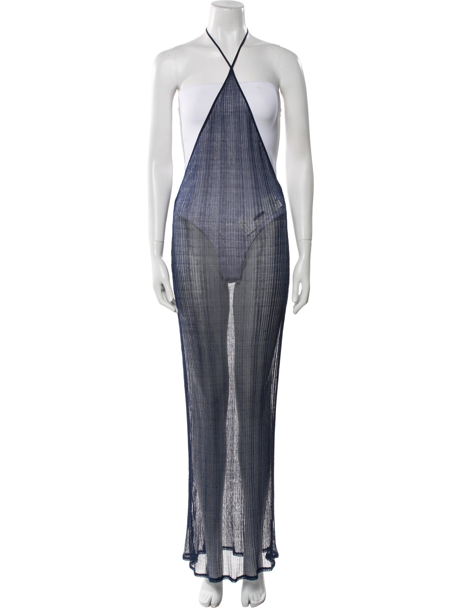 PRISCAVera Striped Long Dress