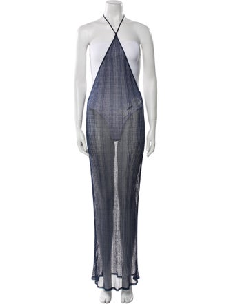 PRISCAVera Striped Long Dress