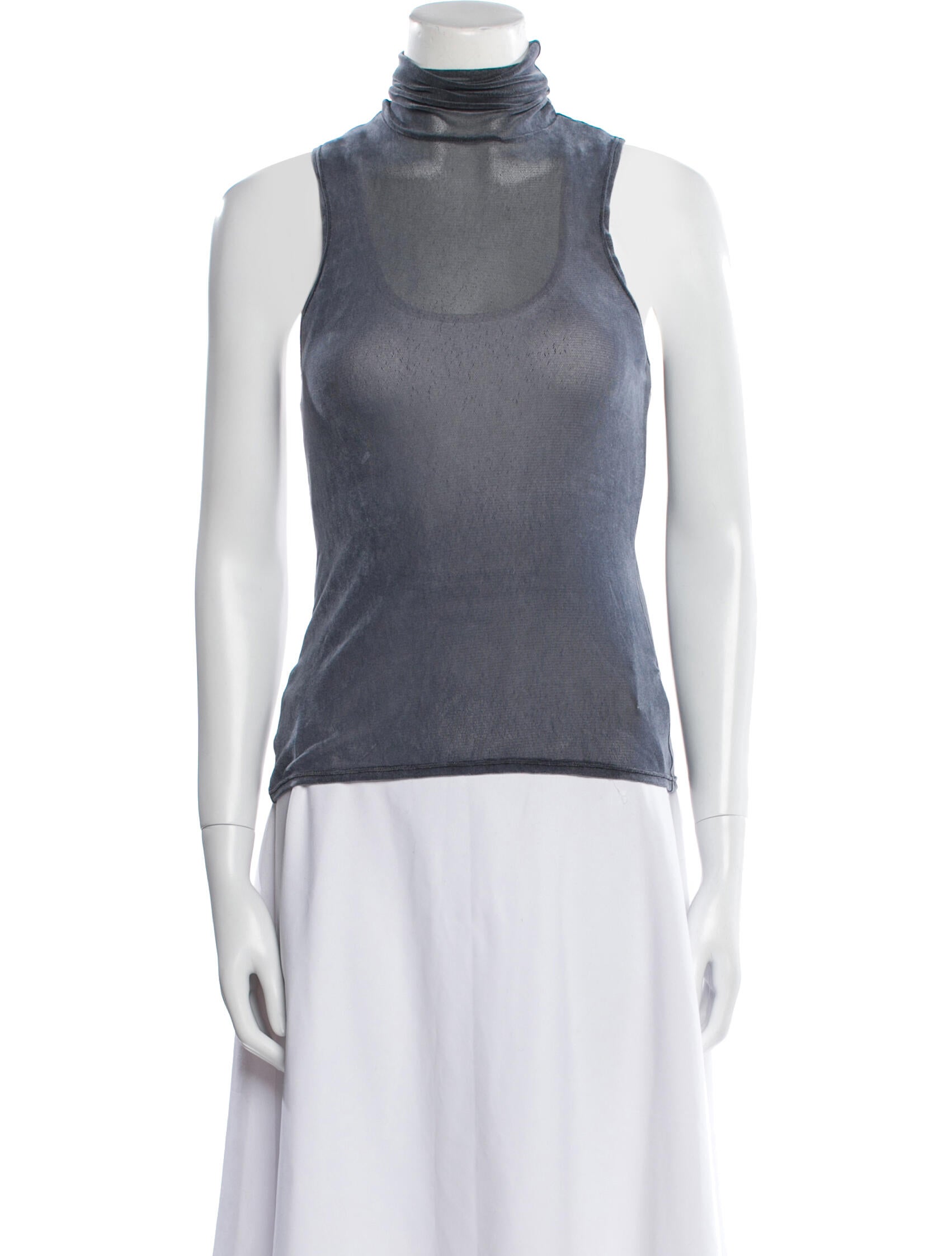 PRISCAVera Turtleneck Sleeveless Top