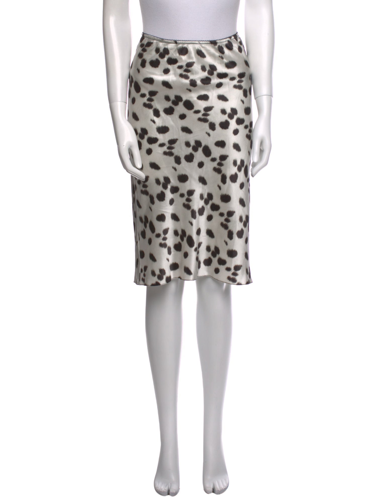 PRISCAVera Silk Knee-Length Skirt