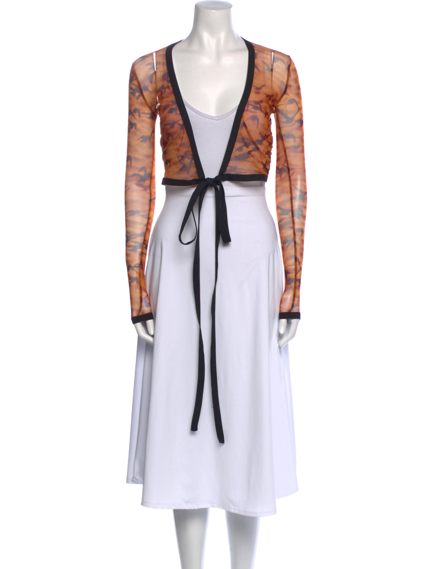 PRISCAVera Nylon Printed Sweater