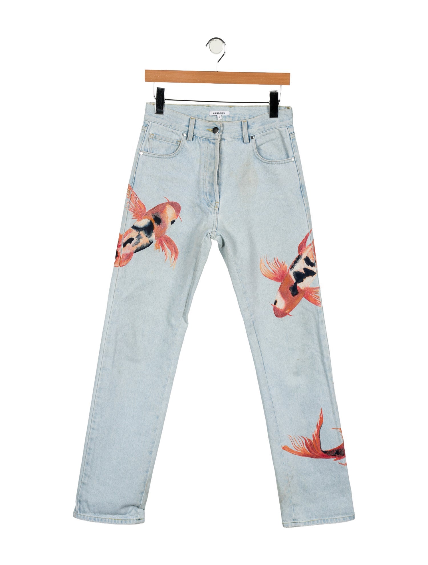 PRISCAVera Graphic Print Straight Leg Pants