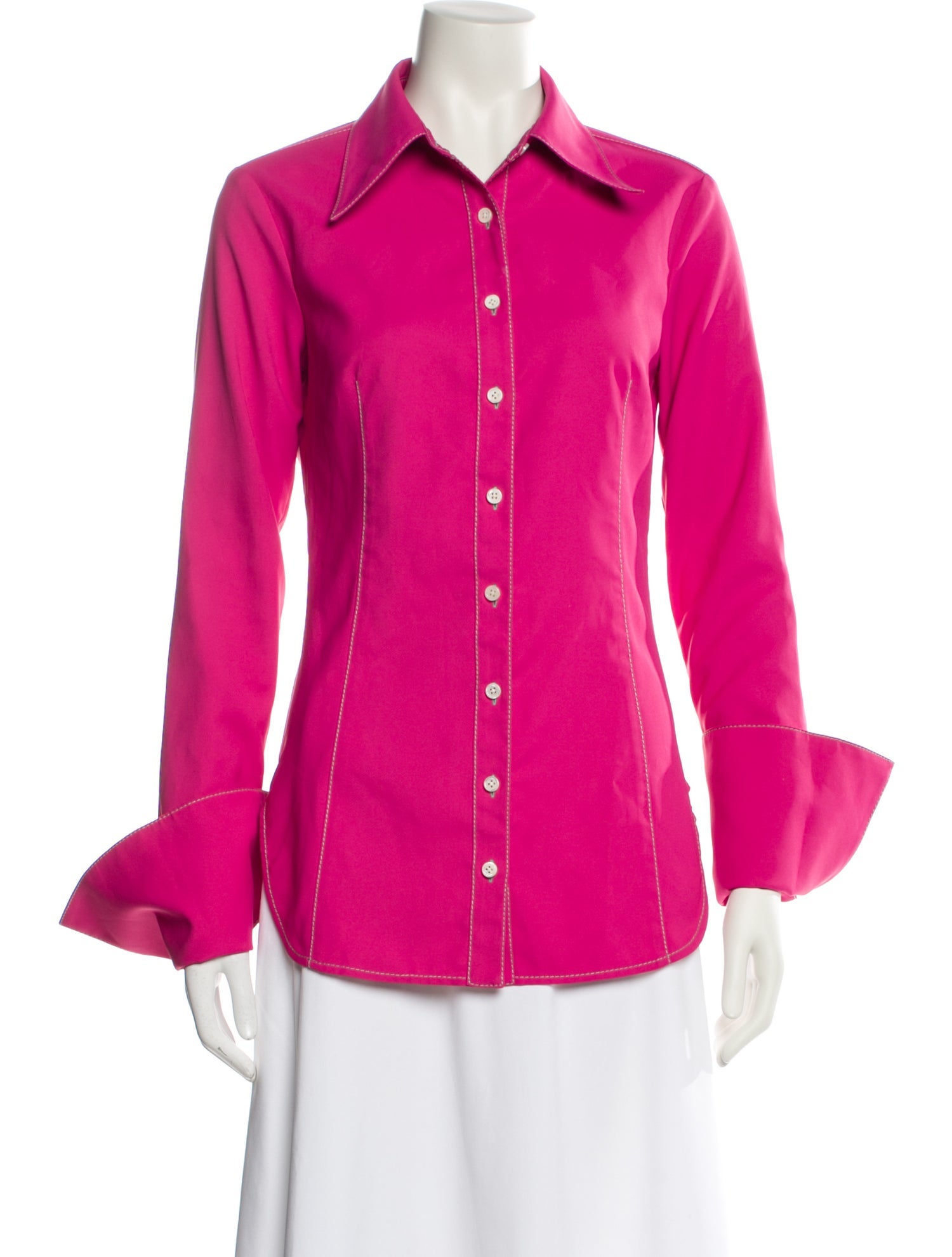 PRISCAVera Long Sleeve Button-Up Top