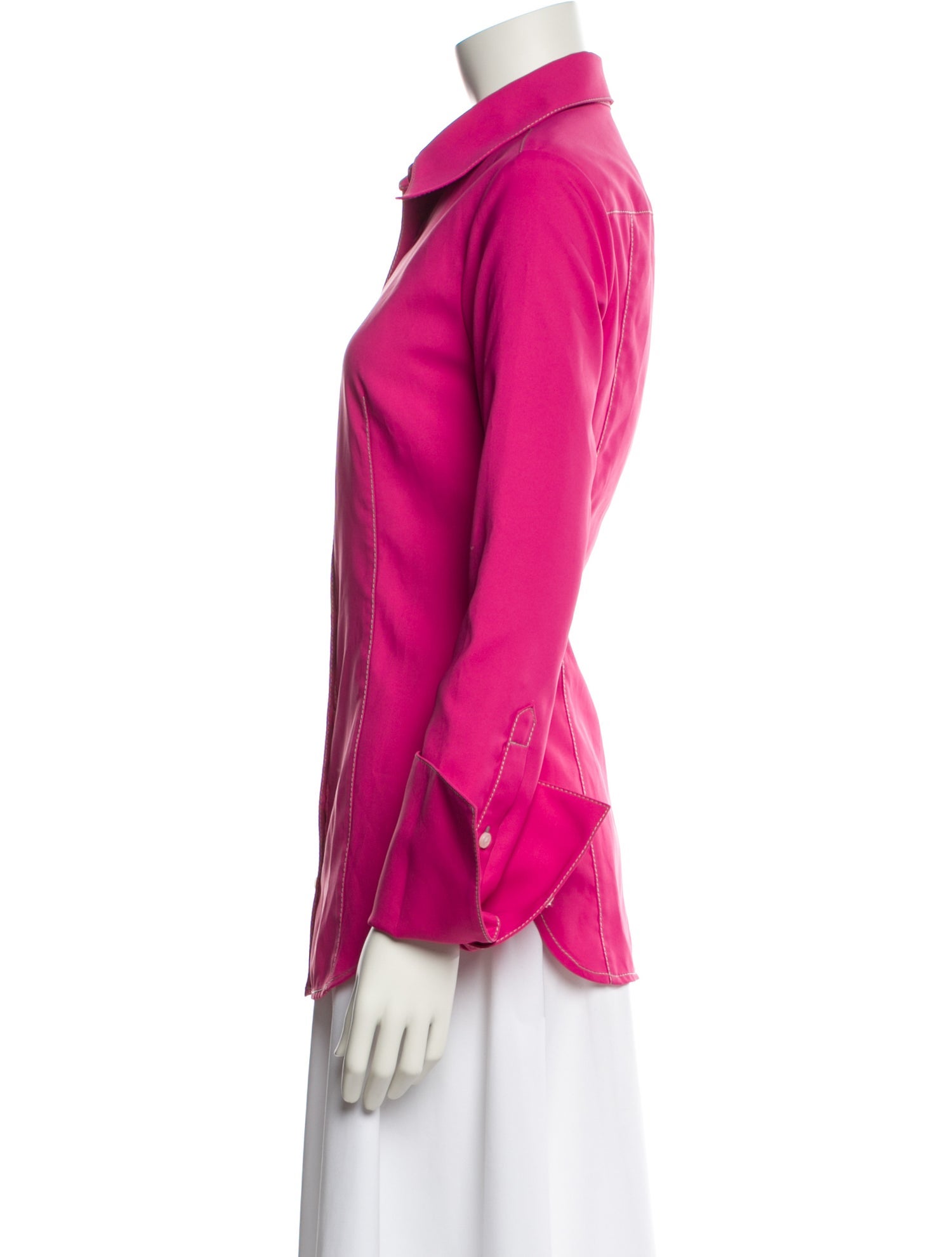 PRISCAVera Long Sleeve Button-Up Top