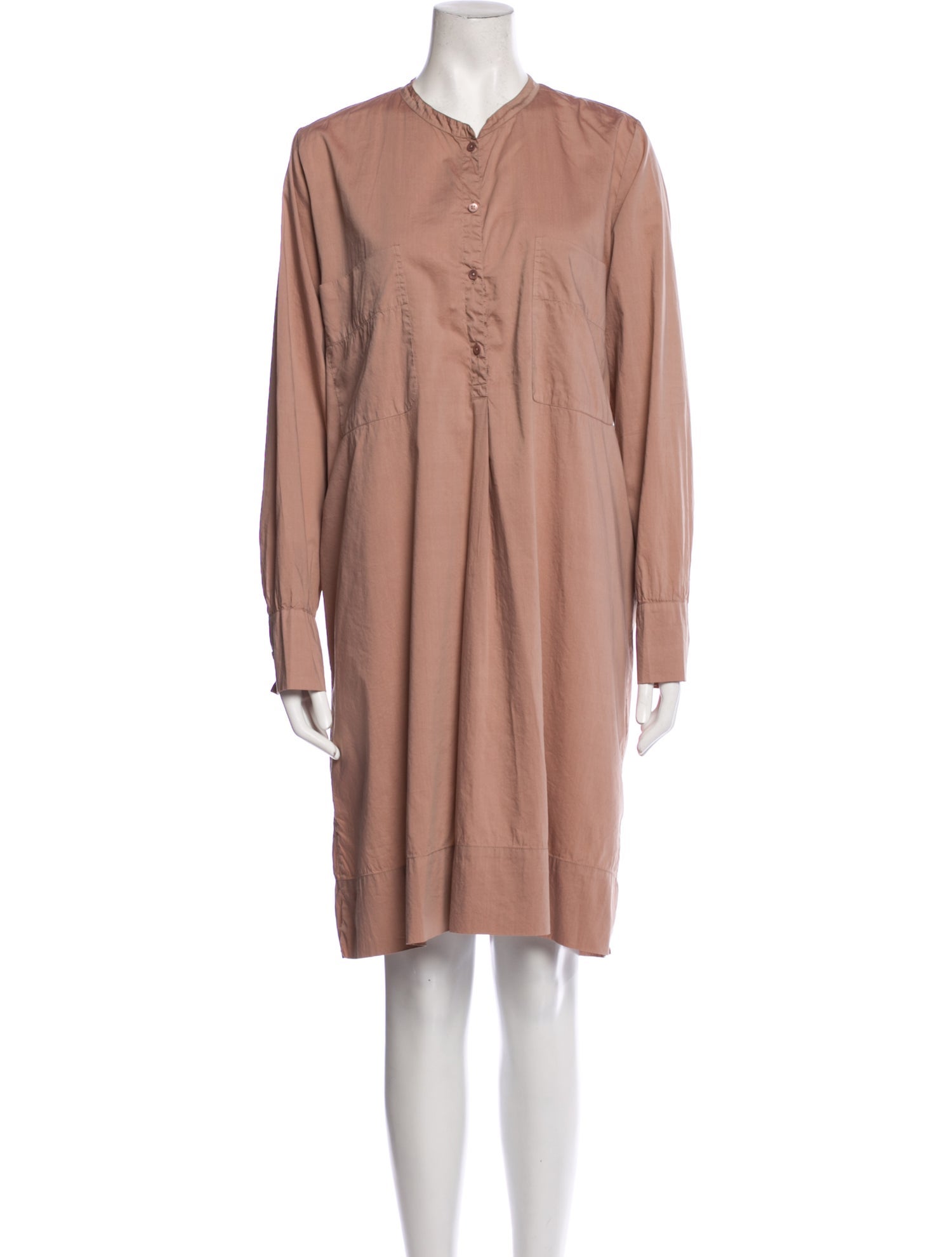 private0204 V-Neck Knee-Length Dress