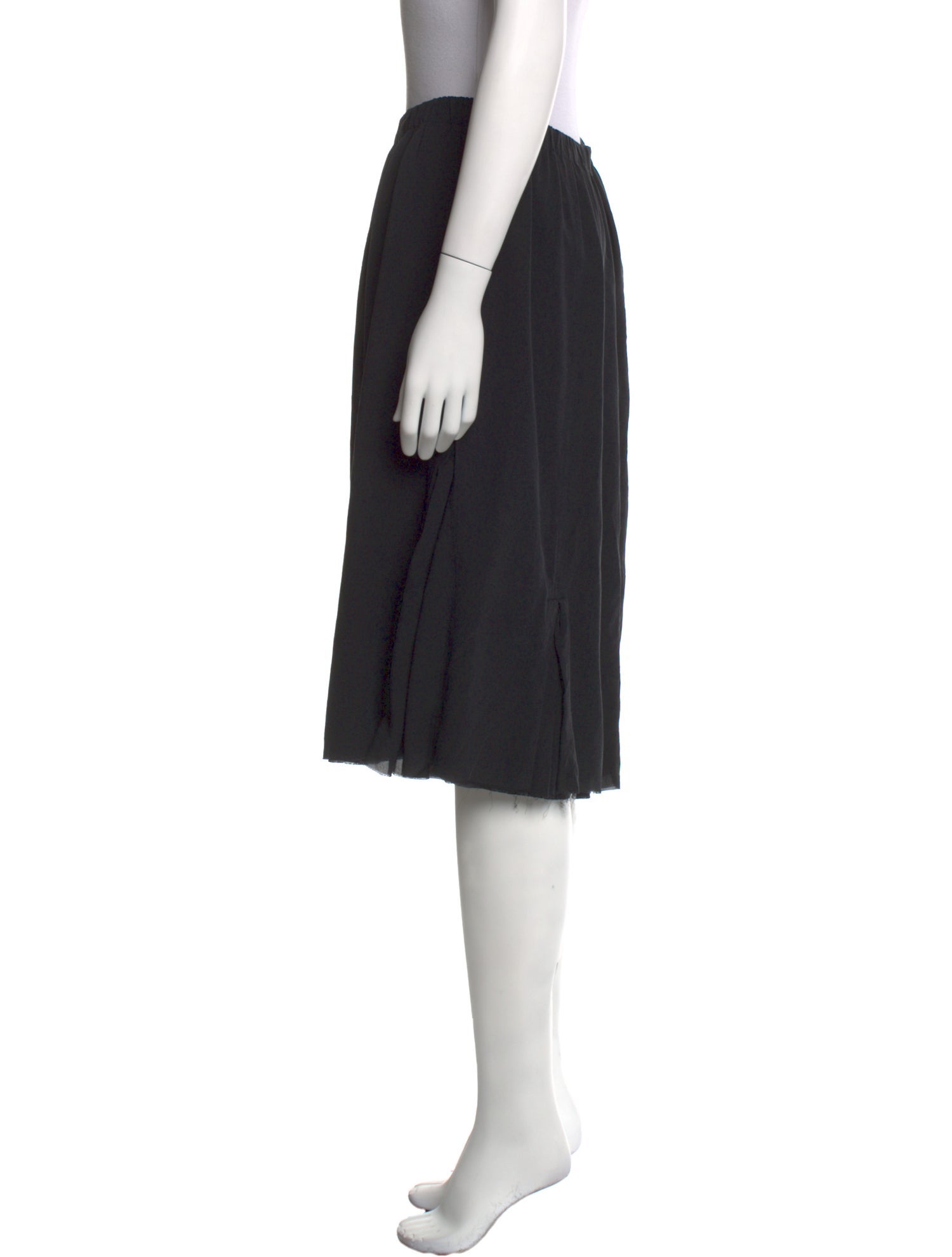 private0204 Silk Knee-Length Skirt