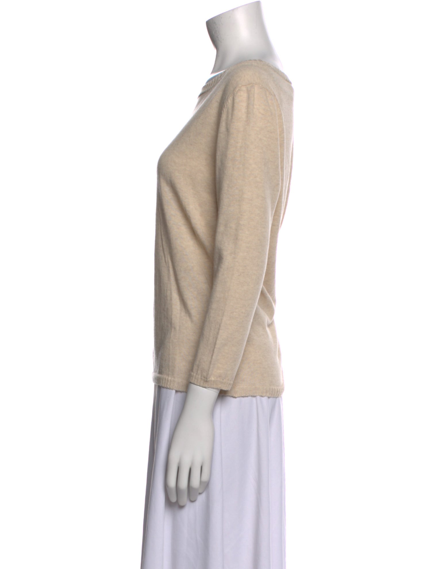 private0204 Bateau Neckline Sweater