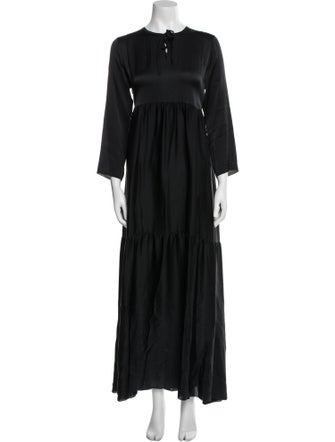 private0204 Silk Long Dress