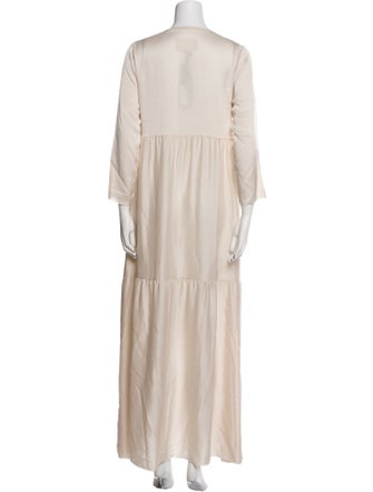 private0204 Silk Long Dress